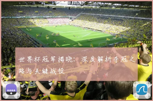 世界杯冠军揭晓：深度解析夺冠之路与关键战役