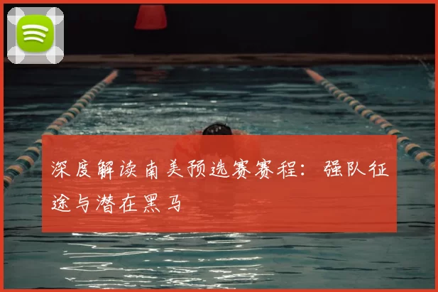 深度解读南美预选赛赛程:强队征途与潜在黑马